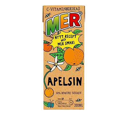 Mer 30 x 20cl Apelsin Tetra pak