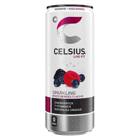 Celsius 24x355ml Mixed Berries